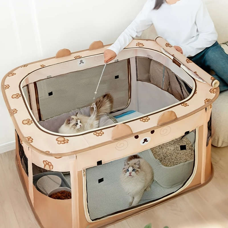 1pc Portable Polyester Modern Pet Tent