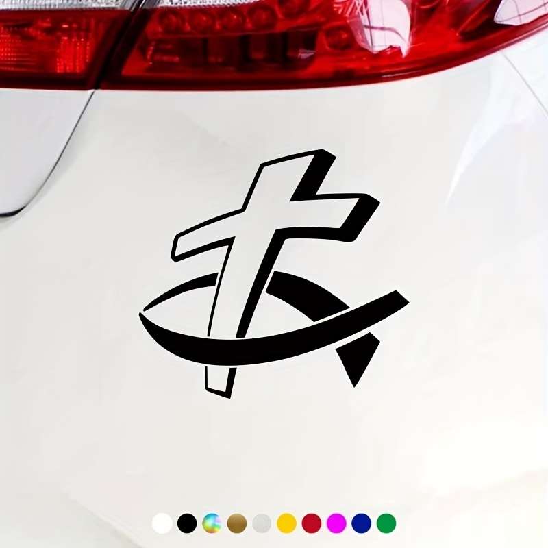 1pc Black Jesus Christian Themed Stickers