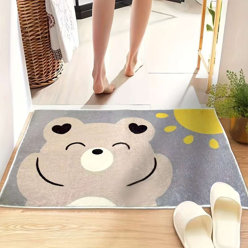 1Pc 50x80cm Puppy Pattern Floor Mat