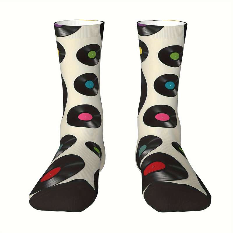 1 Pair Piano Abstract Keys  Socks
