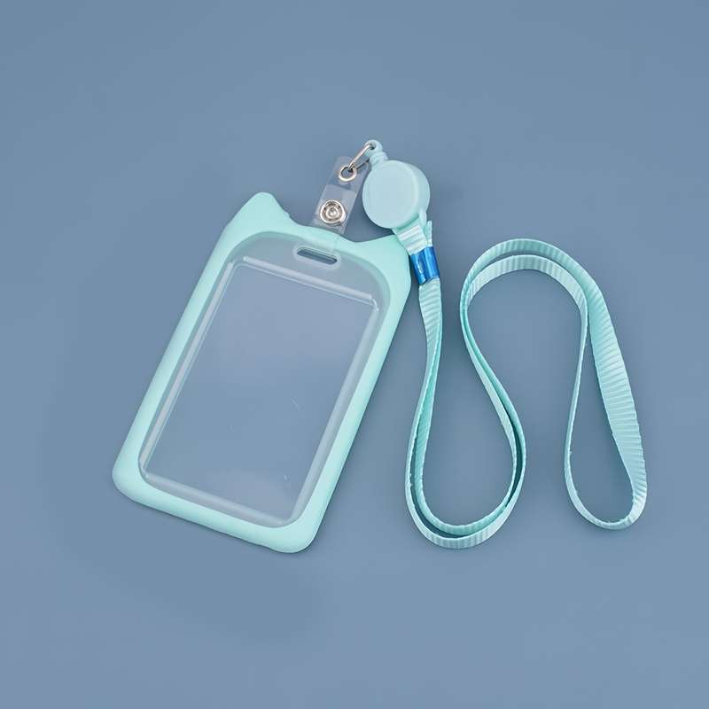 1pc 1 Cat Ear Card Holder Fashion Multi-purpose Student ID Adult Employee Bus Card Work Certificat