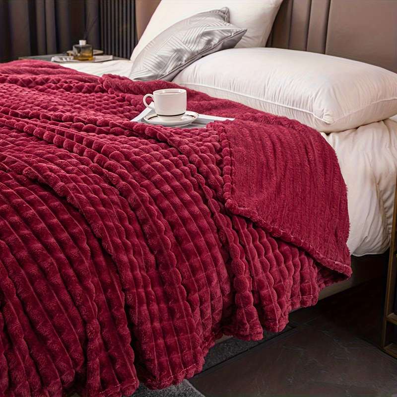 1ps Blanket Color Dark Gray size King 200x230