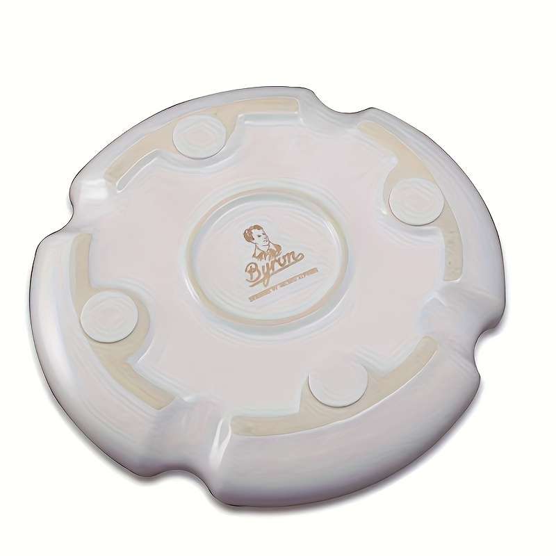 1pc Luxury Round Ceramic Cigar Ashtray with 4 Slots Elegant Holder for Smoking Accessories Perfe