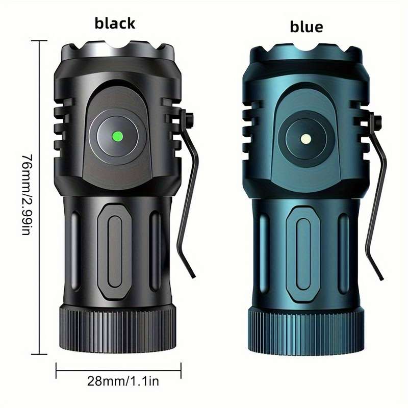 1PC Blue Flashlight