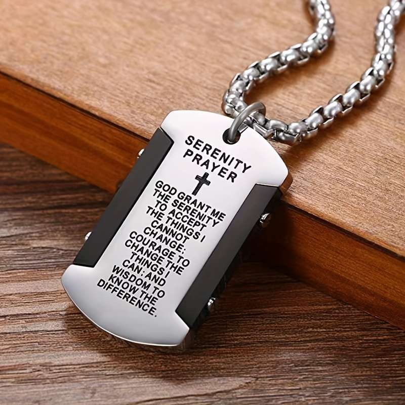 1 Piece Black Pendant Add Chain 60CM Jesus Theme Pendant