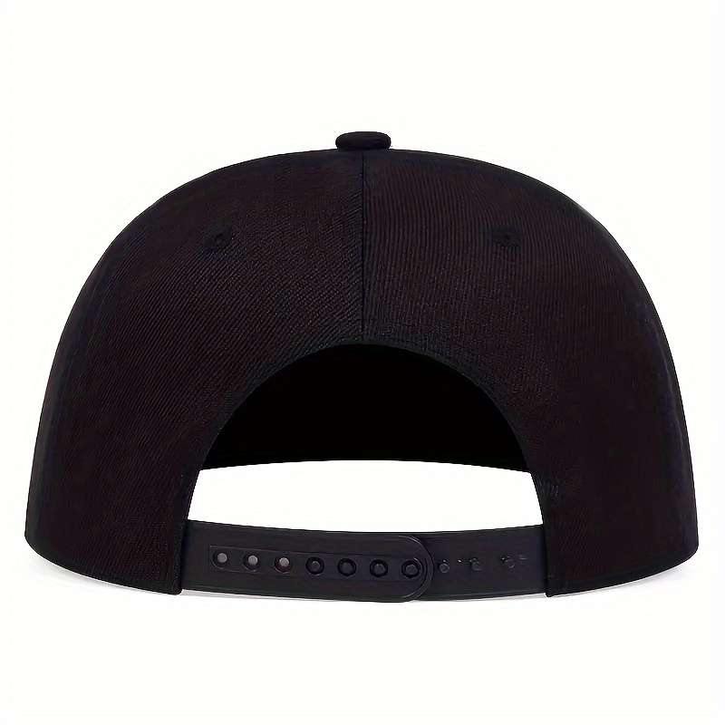 1pc Unisex Street Style Baseball Cap "Time is Money" Print 100% Polyester Adjustable Hip-Hop