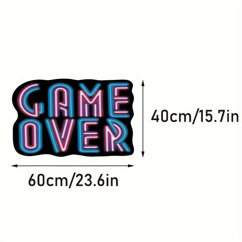 1Pc 50x80cm 19.6x31.5inch Game Over Floor Mat