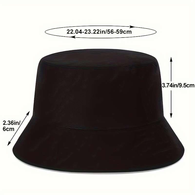 1pc Philipp Plein Bucket Hat Lightweight Polyester Sun Hat with Logo Design Foldable Fisherm