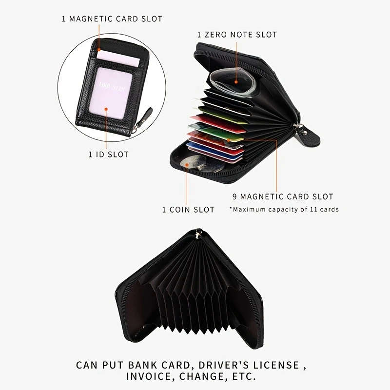 Zippered Credit Card Holder