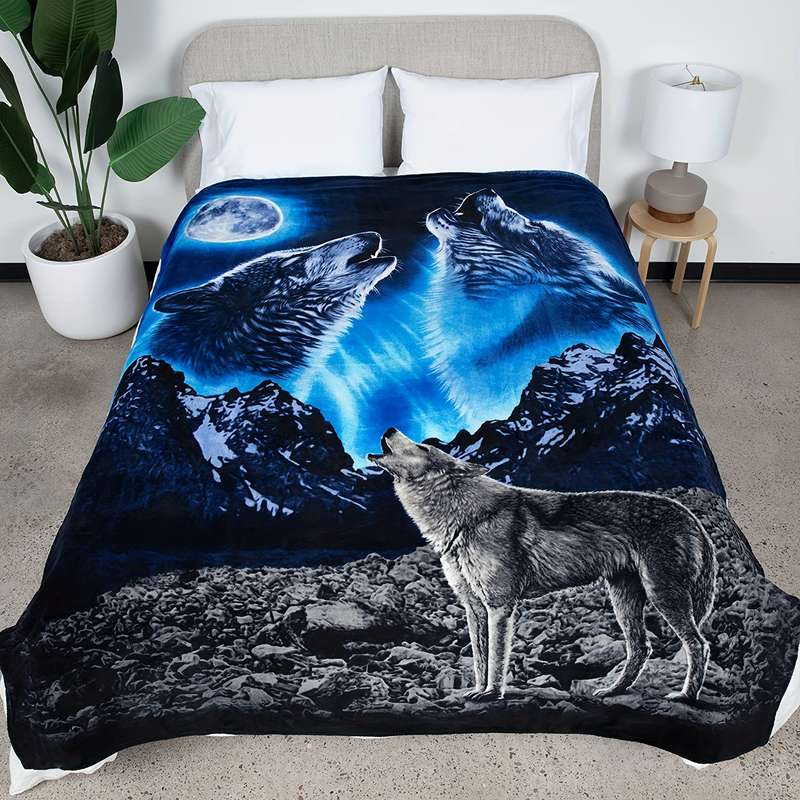 1ps Blanket Color Dark Gray Square Grid size 200x230cm