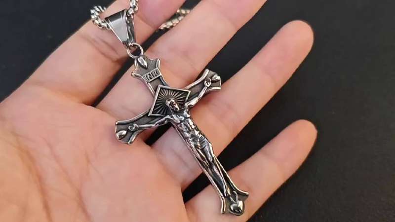 1 Piece 60cm Chain Add Pendant Jesus Theme Pendant