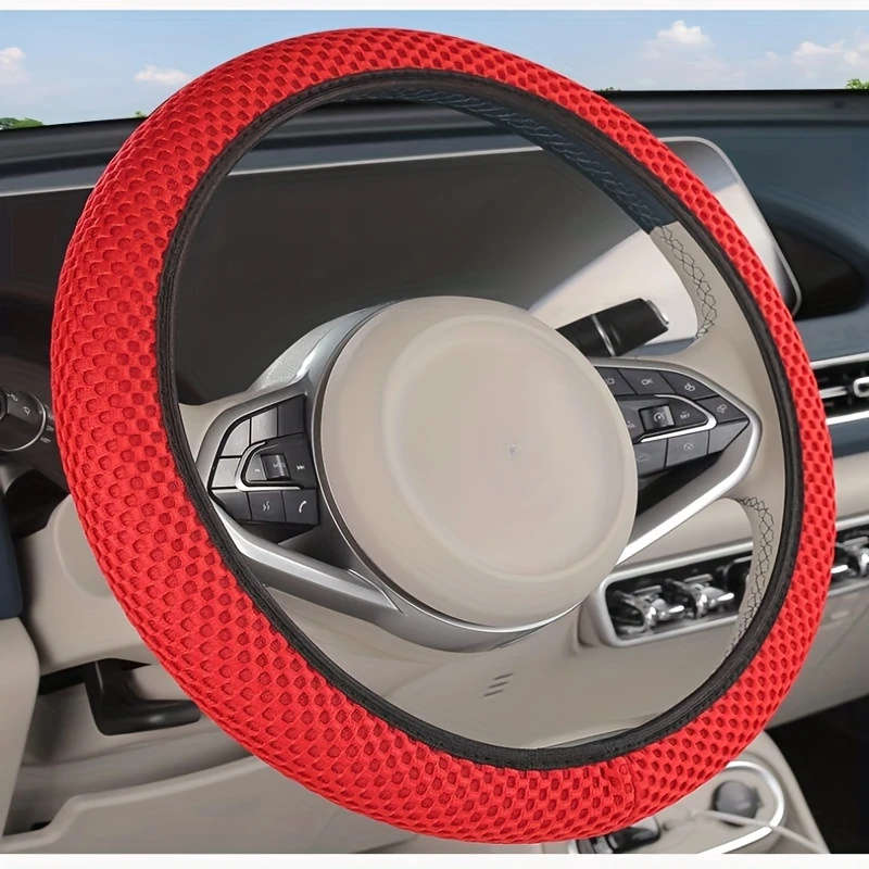 1pc Elastic Steering Wheel Cover for Cars Suitable for All Seasons with Comfort Warm in Winter And C
