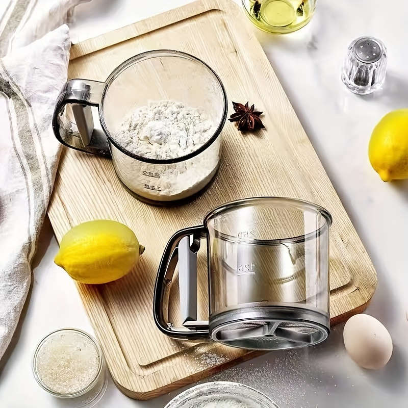 1pc Stainless Steel Flour Sifter Essential Baking Tool for Christmas Kitchen Use Durable Mesh