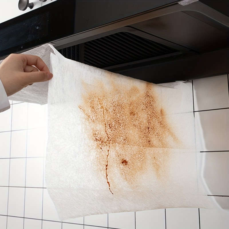 12pcs Disposable Kitchen Range Hood Oil Absorbing Filters Easy Clean Keeps Your Kitchen Fres