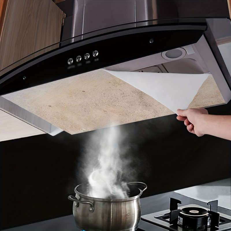 12pcs Disposable Kitchen Range Hood Oil Absorbing Filters Easy Clean Keeps Your Kitchen Fres