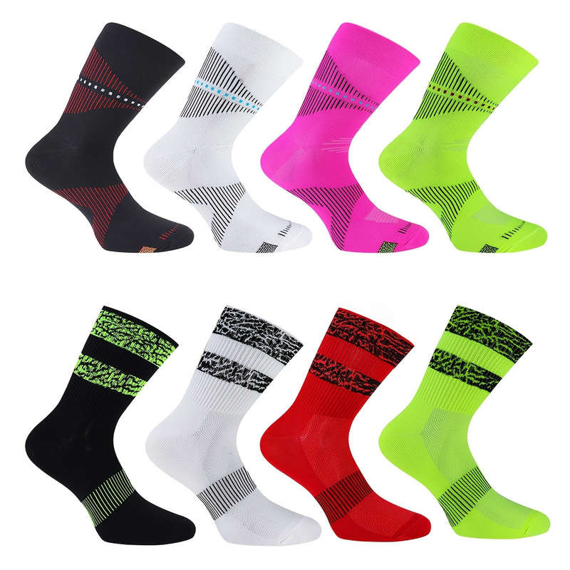 1 Pair Leopard Print Black Green One Size Socks