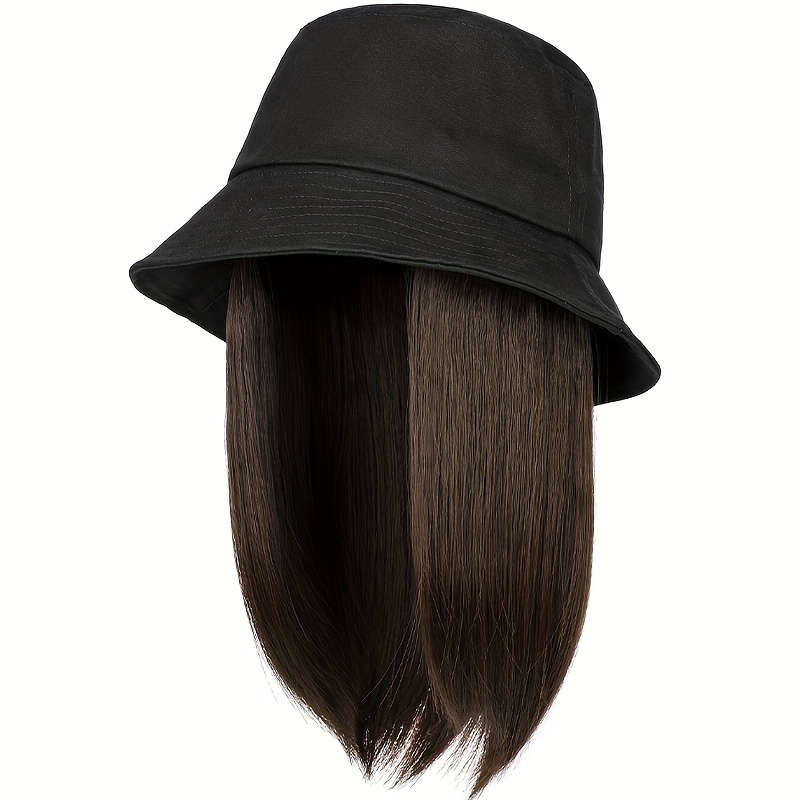 1Pc Brown Black 30.48cm Fashion Design Wig