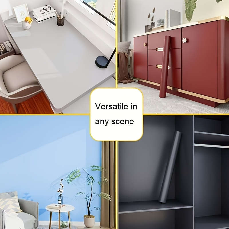 1PC Wall StickersMatte Texture Light Gray60CMX300CM  23.62X118.11IN