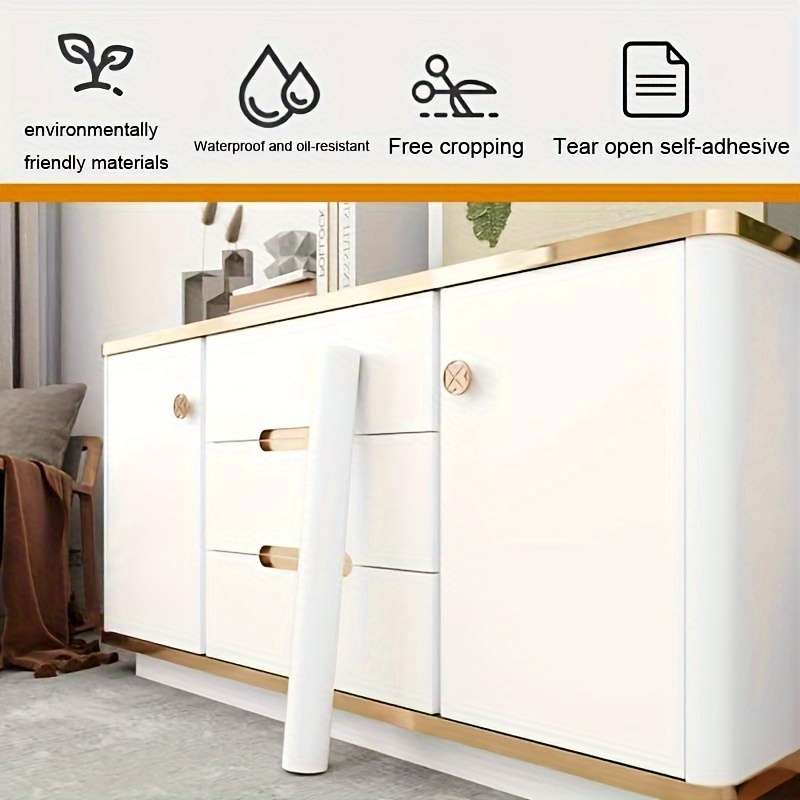1PC Wall StickersMatte Texture Light Gray60CMX300CM  23.62X118.11IN