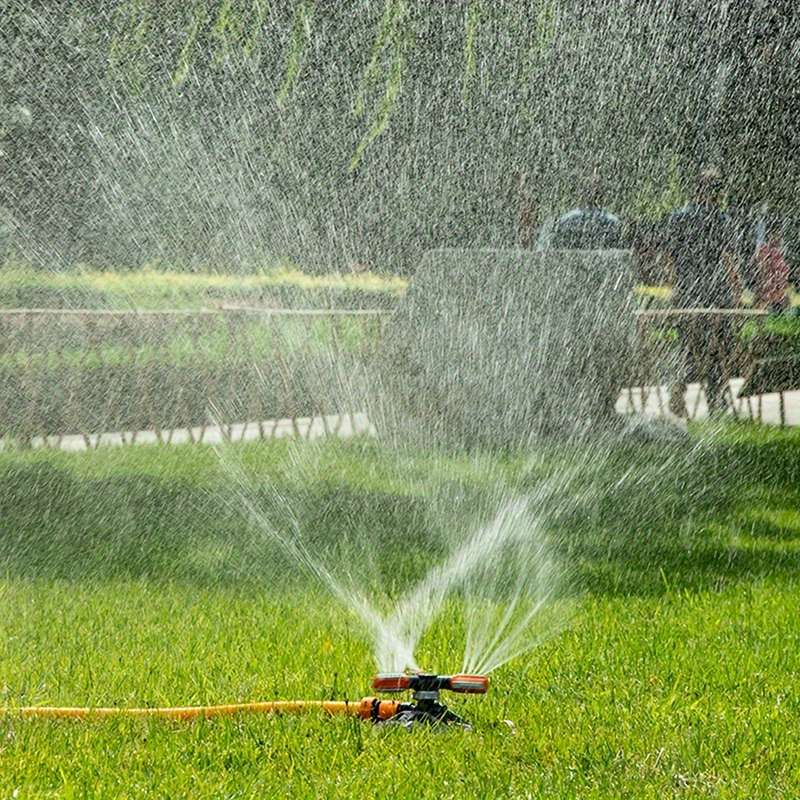1Pc Lawnsprinkler Automatic Rotating Lawn Garden Sprinkler System