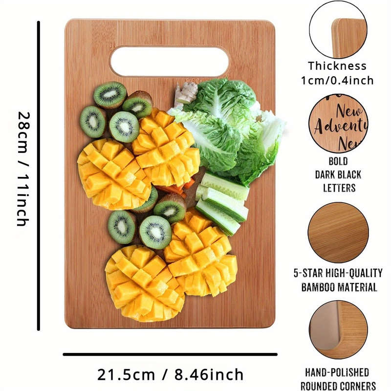 1pc Happy Marriage Engraved Bamboo Cutting Board Perfect Wedding Bridal Shower Gift for Couples