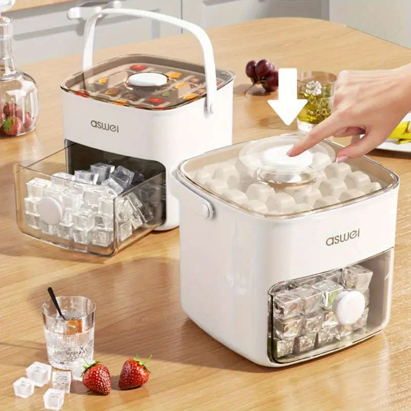 48-Cube Ice Cube Machine With Easy-Press Lid