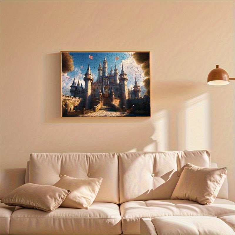 1000 Piece Paper Jigsaw Puzzle For Adults 70x50cm Medieval Fortress with Towering