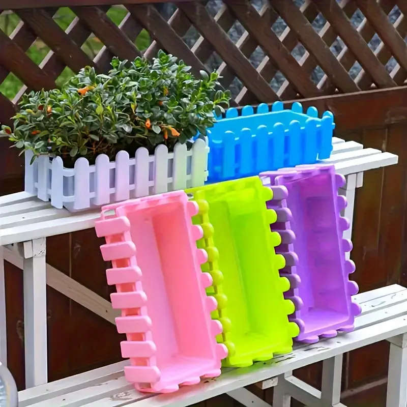 1 Large Rectangular Fence Planter