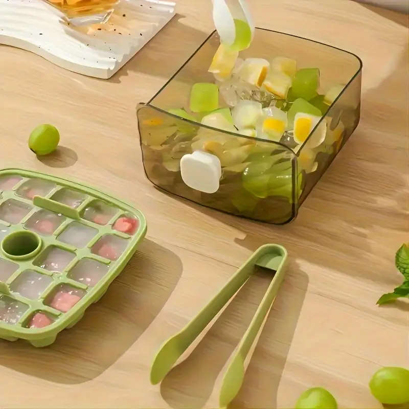 1pc 48 Grids Ice cube mold Easy Gland-Large Capacity No electricity needed Double Layer Design Food