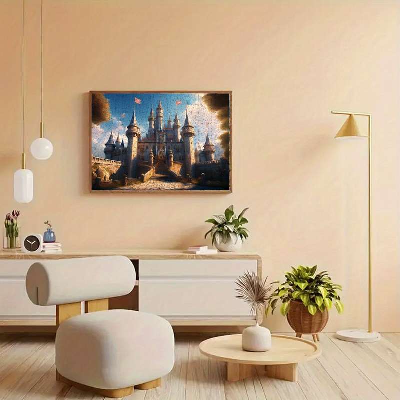 1000 Piece Paper Jigsaw Puzzle For Adults 70x50cm Medieval Fortress with Towering