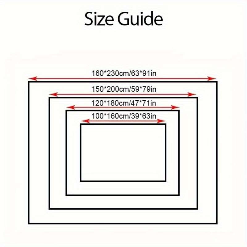 1Pc 150x200cm 59x79inch Floor Mat