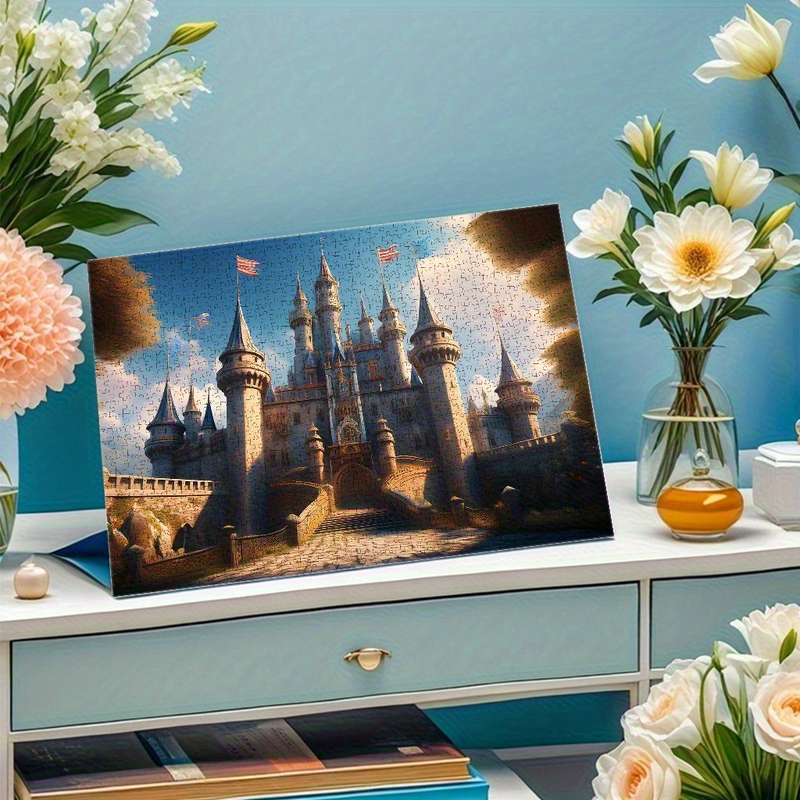 1000 Piece Paper Jigsaw Puzzle For Adults 70x50cm Medieval Fortress with Towering