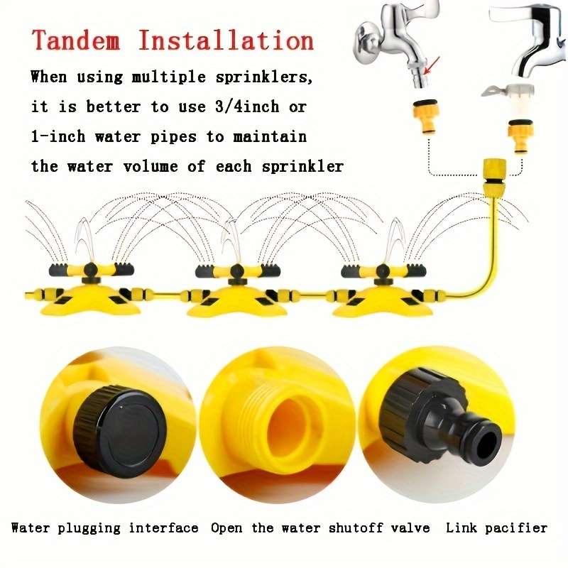 1Pc Auto Rotating Sprinkler Head