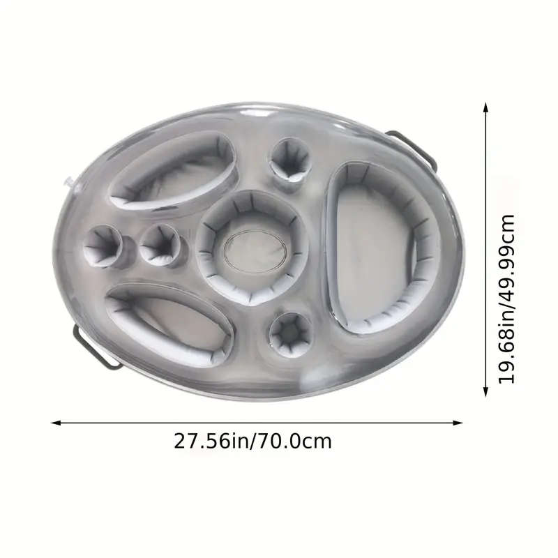 1pc Inflatable Floating Drink Holder Pool Party Drink Float with 8 holes Hot Tub Accessories for Adu