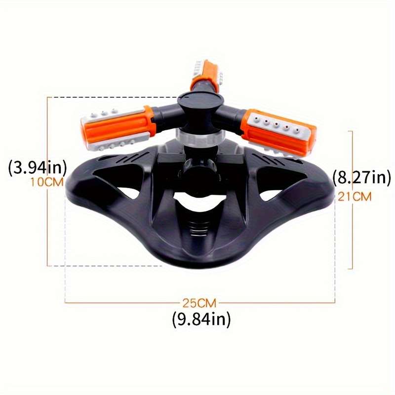 1Pc Lawnsprinkler Automatic Rotating Lawn Garden Sprinkler System
