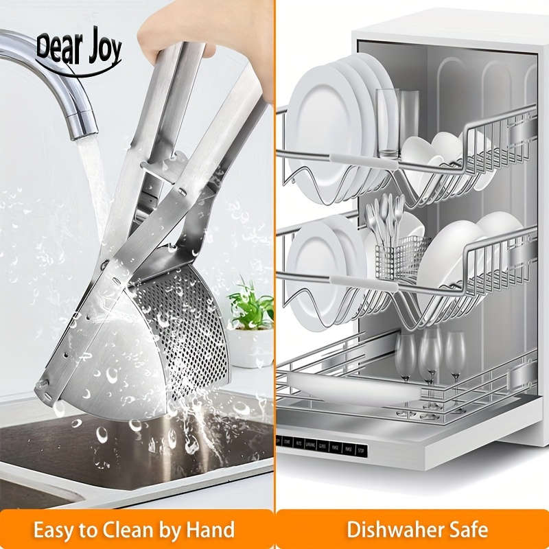 1pc Stainless Steel Professional Potato Ricer for Mashed Vegetables and Kitchen Tool No Electricit