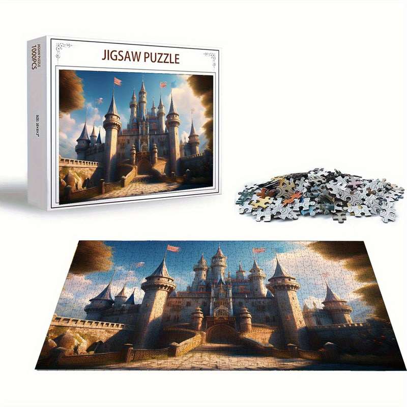 1000 Piece Paper Jigsaw Puzzle For Adults 70x50cm Medieval Fortress with Towering