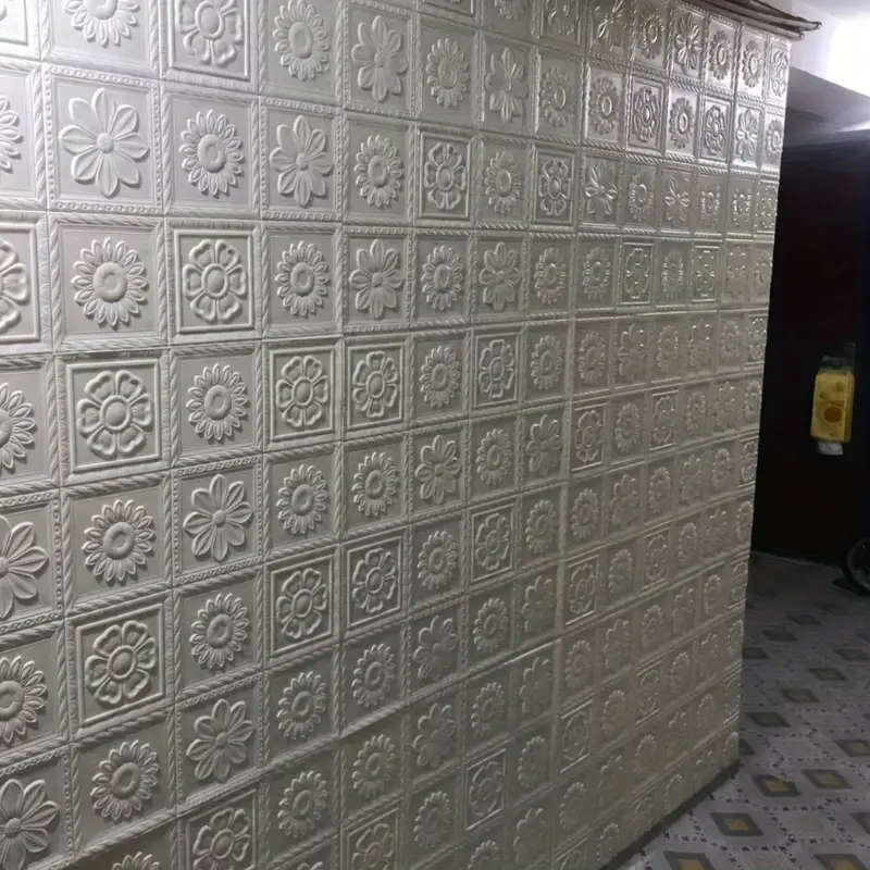 60pcs 3D Wall Tile Stickers Foam Self Adhesive Anti-collision Wallpaper