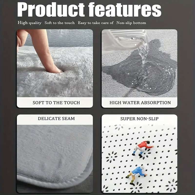 1Pc 15.74x23.62inch 40x60cm Floor Mat