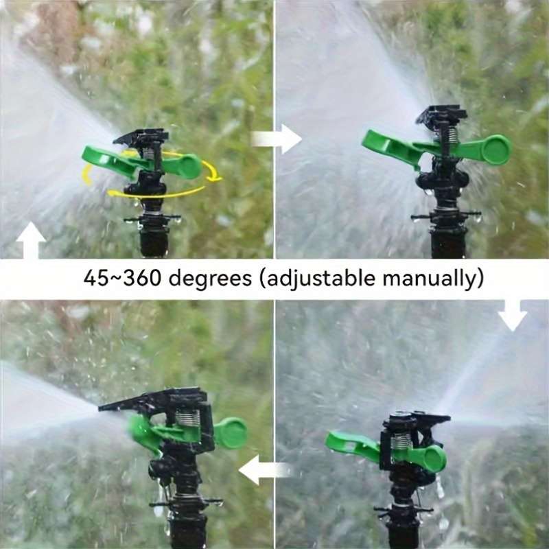 4Pcs Rotating Garden Sprinklers Adjustable Spray Nozzle