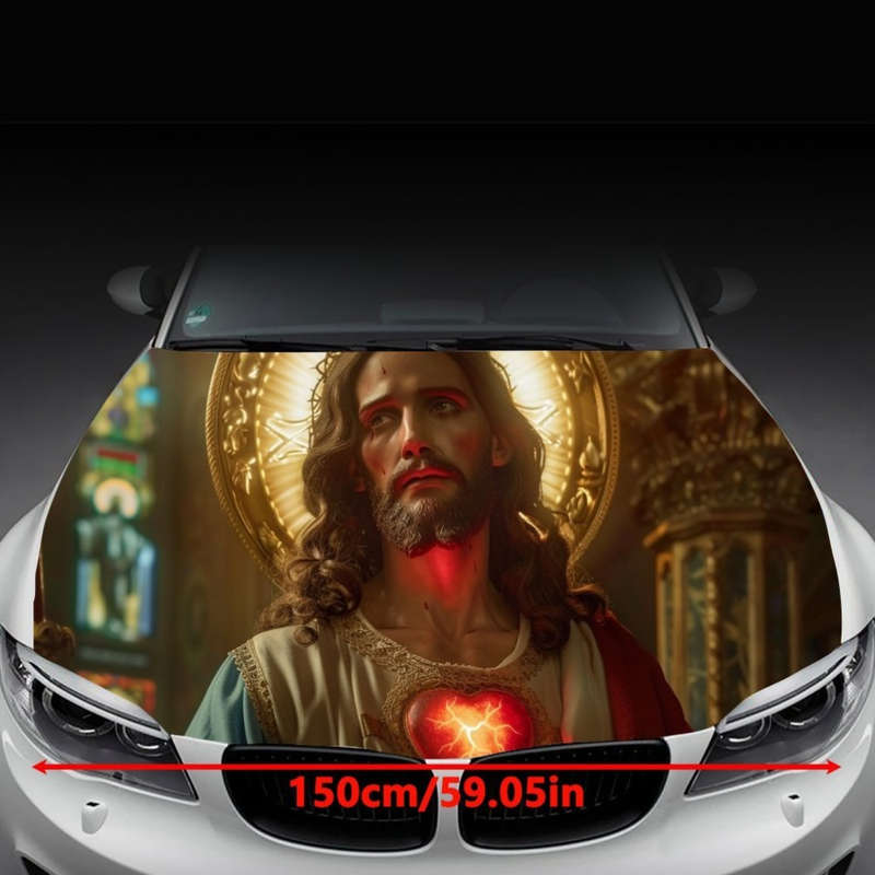 1pc Black Jesus Christian Themed Stickers