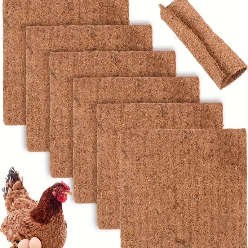 10 Pack Natural Coconut Shell Chicken Nest Mat