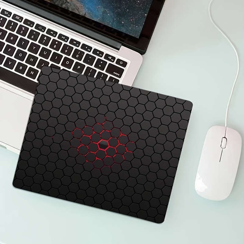 1pc Non-Slip Rubber Mouse Pad Oblong Geometric Gaming Design Office Desk Accessory 17