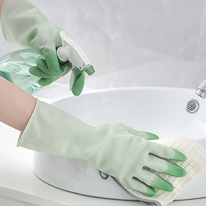 3 Pairs Random Color Size S Palm Width 7x31cm Household Cleaning Gloves