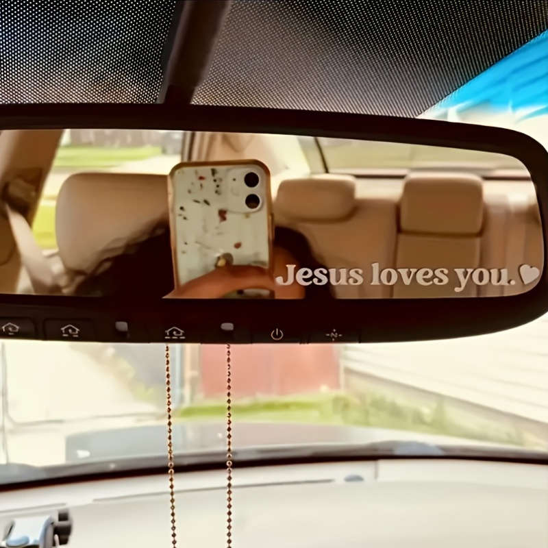 1pc White Jesus Christian Themed Stickers