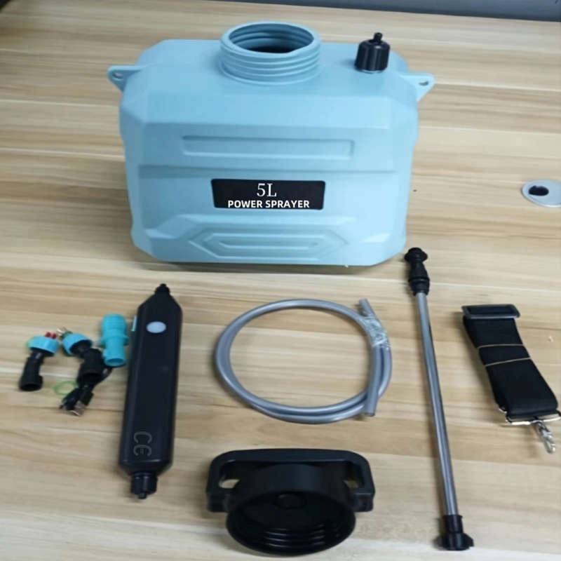 1Pc 1800Mah 5L Portable Electric Watering Can With Adjustable Nozzle Lithium Battery Usb Rechargeabl