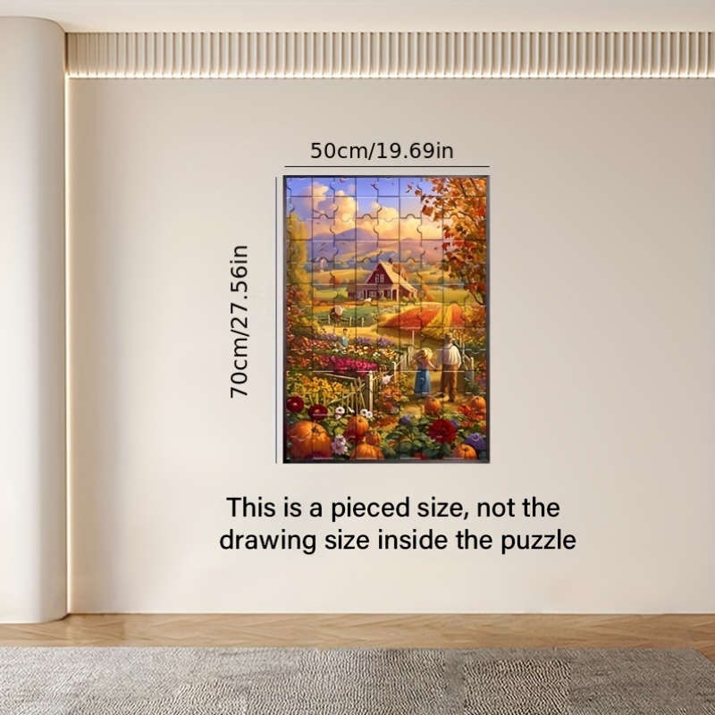 1pc Adult Giant Puzzle High Resolution Matte Surface Dustproof Closed Rectangular