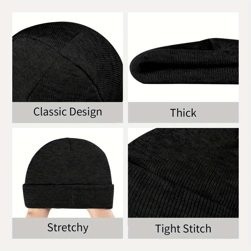1pc Funky Style No Diddy Graphic Beanie Hat for Men 100% Acrylic Knit Cap with Slight Stret