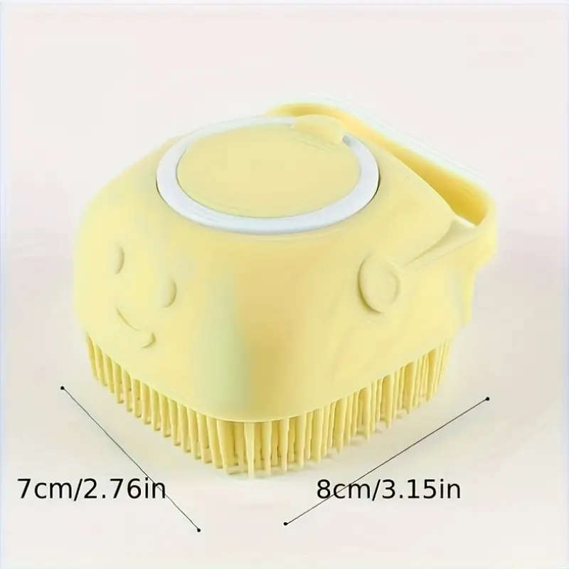 Pet Shampoo Brush with Shampoo Storage