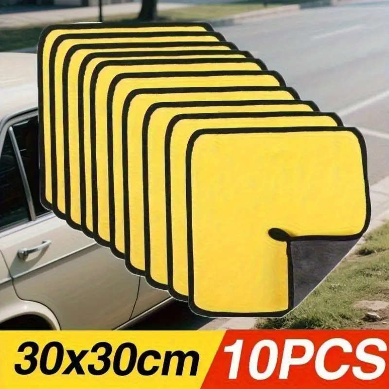 10pcs Microfiber Car Cleaning Towels